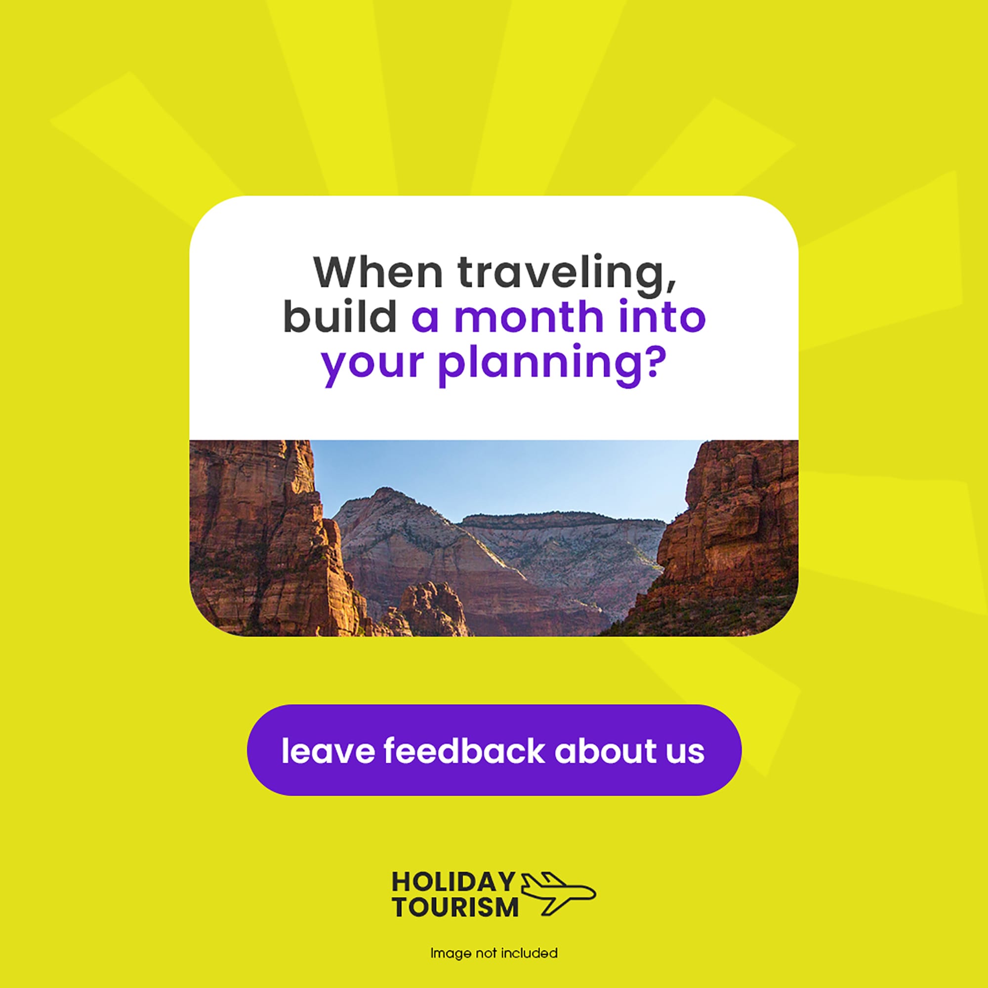 Holiday Tourism Instagram Post sagesmask