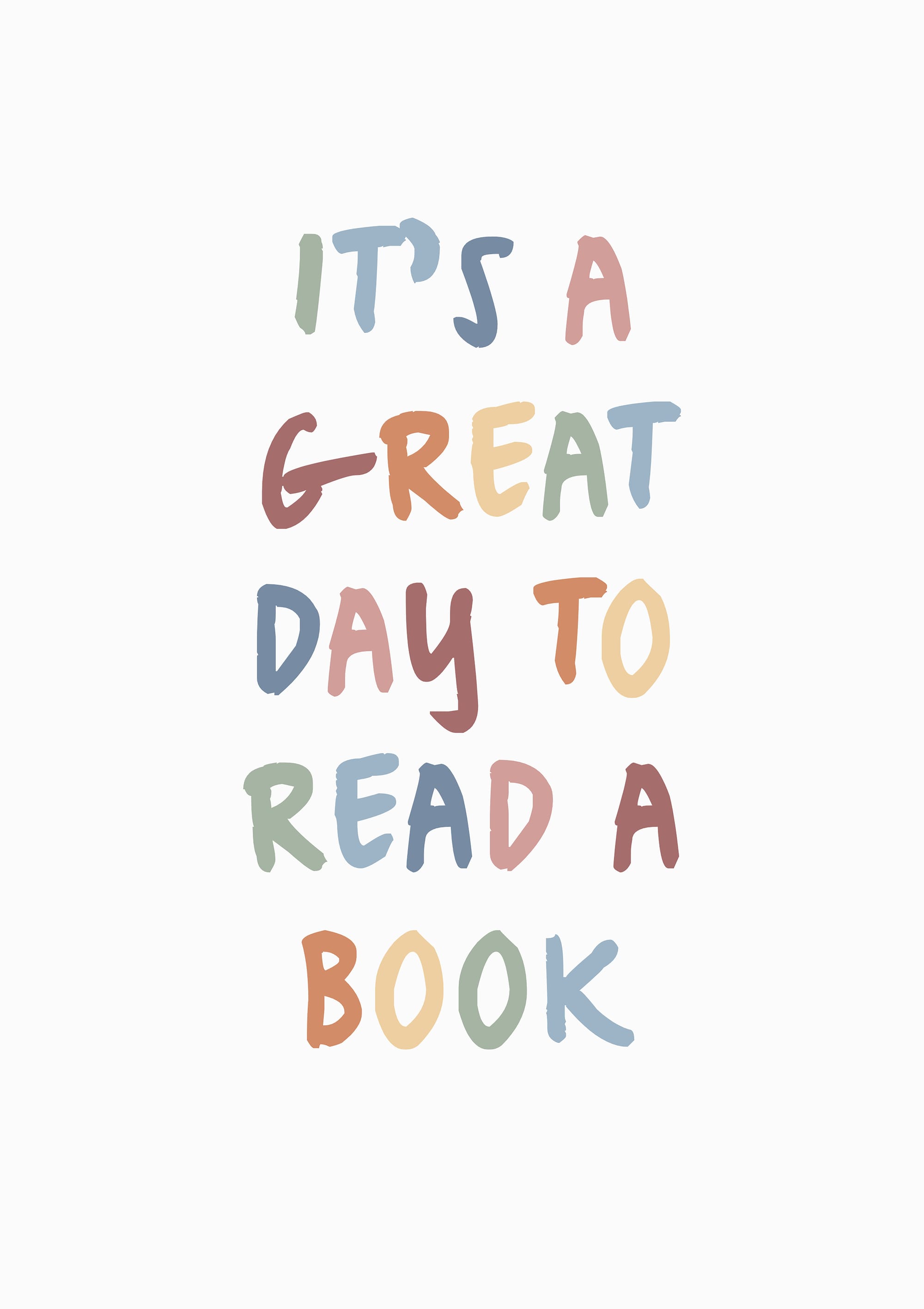 It's A Great Day To Read A Book Wall Art Poster