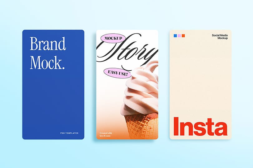 Three Story Brand Instagram Social Mockup