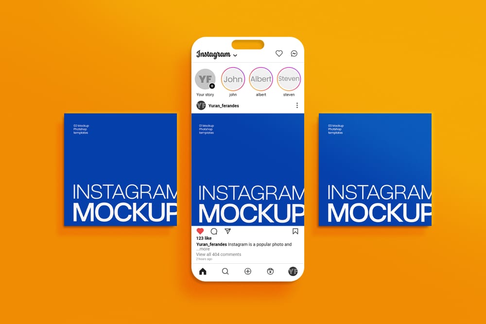 Phone UI & Post Mockup