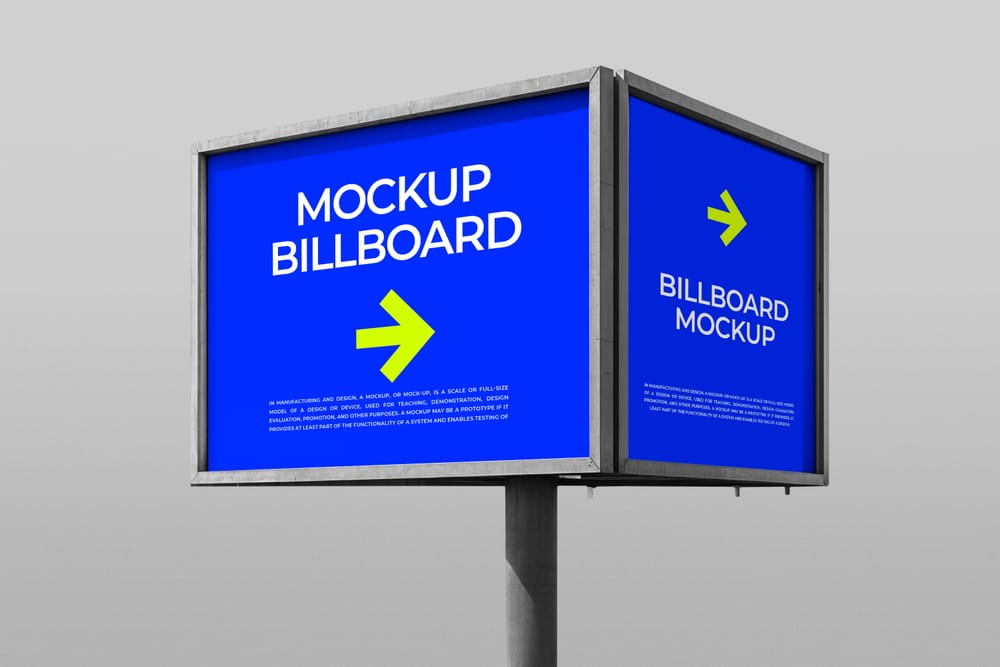 Simple Billboard Advertising Mockup