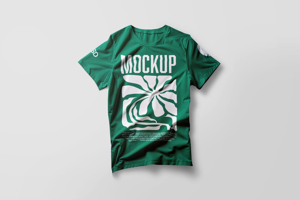 Dark Green T-Shirt Mockup