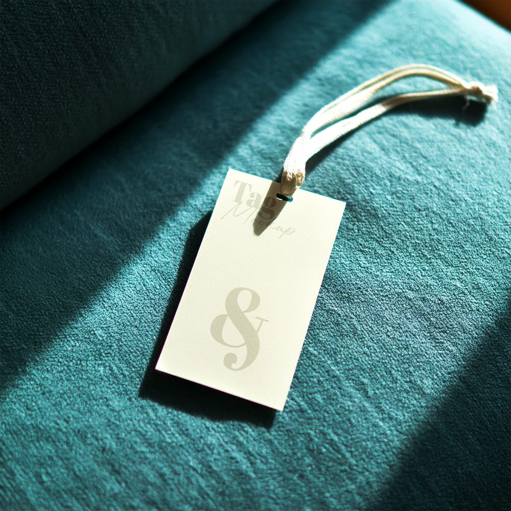 White Label Tag Branding Mockup