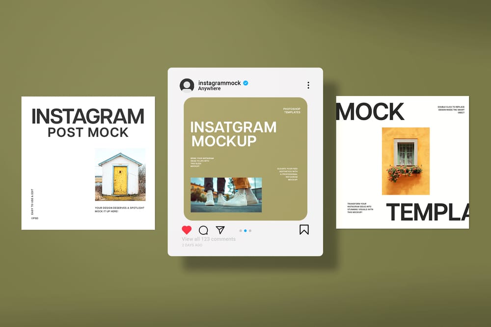 Instagram Post Mockup Template
