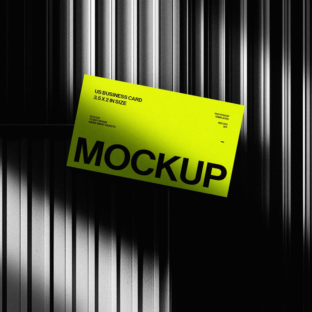Minimal Branding Business Card Mockup