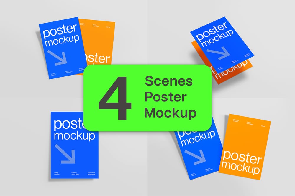 Minimal Poster Mockup Set