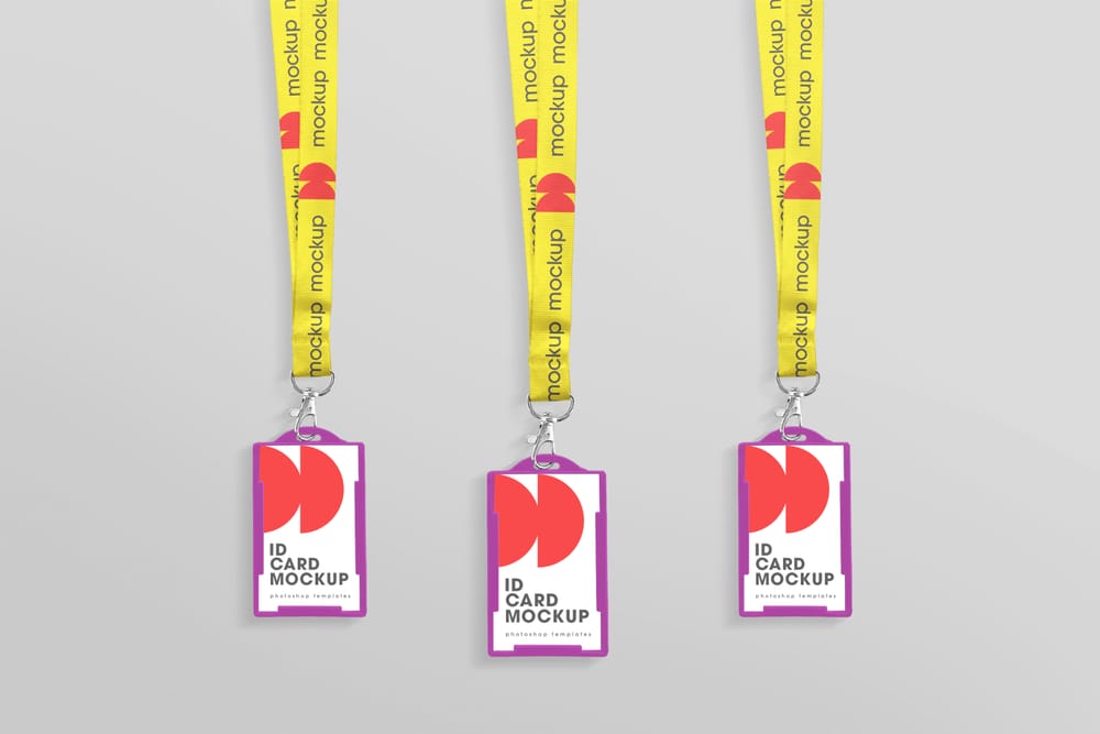Lanyard ID Card Mockup