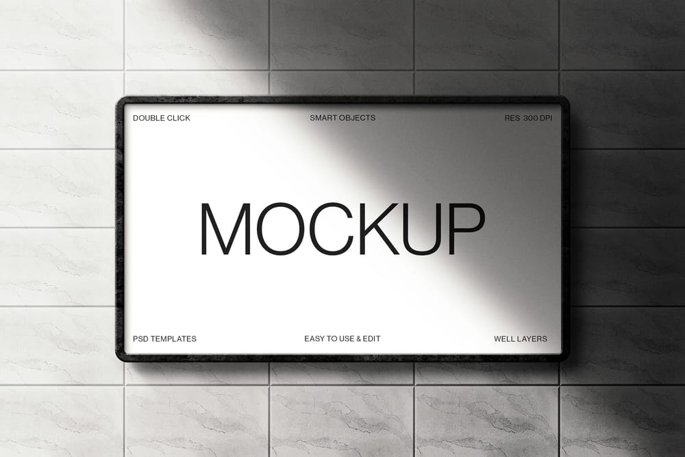 Billboard Mockup with Shadow
