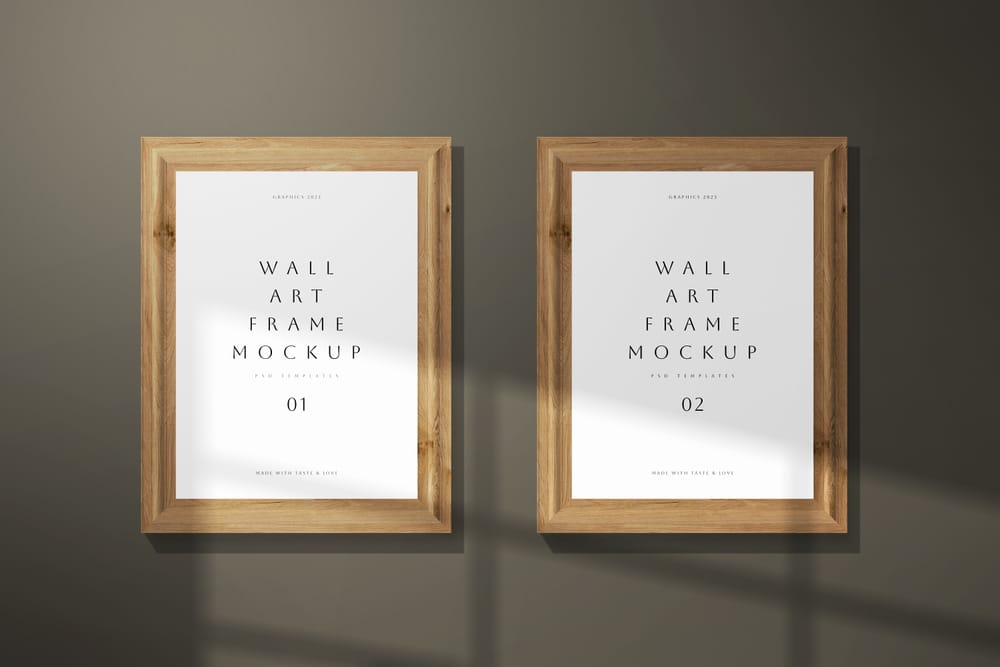 Frame Mockup on Shadowed Backgound