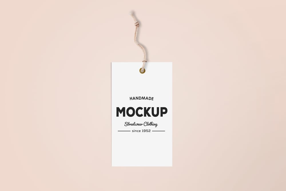 Hanging Label Tag Mockup