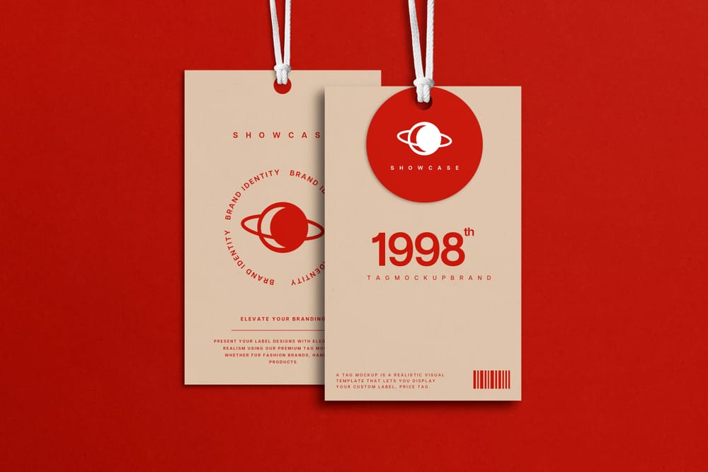Red Tag Mockup