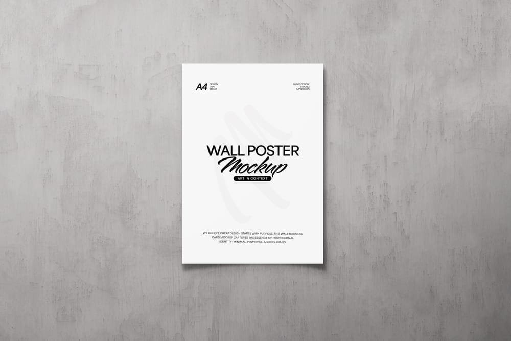 Minimal Wall Poster Mockup