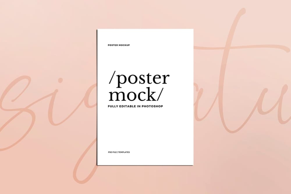Minimal Poster Mockups