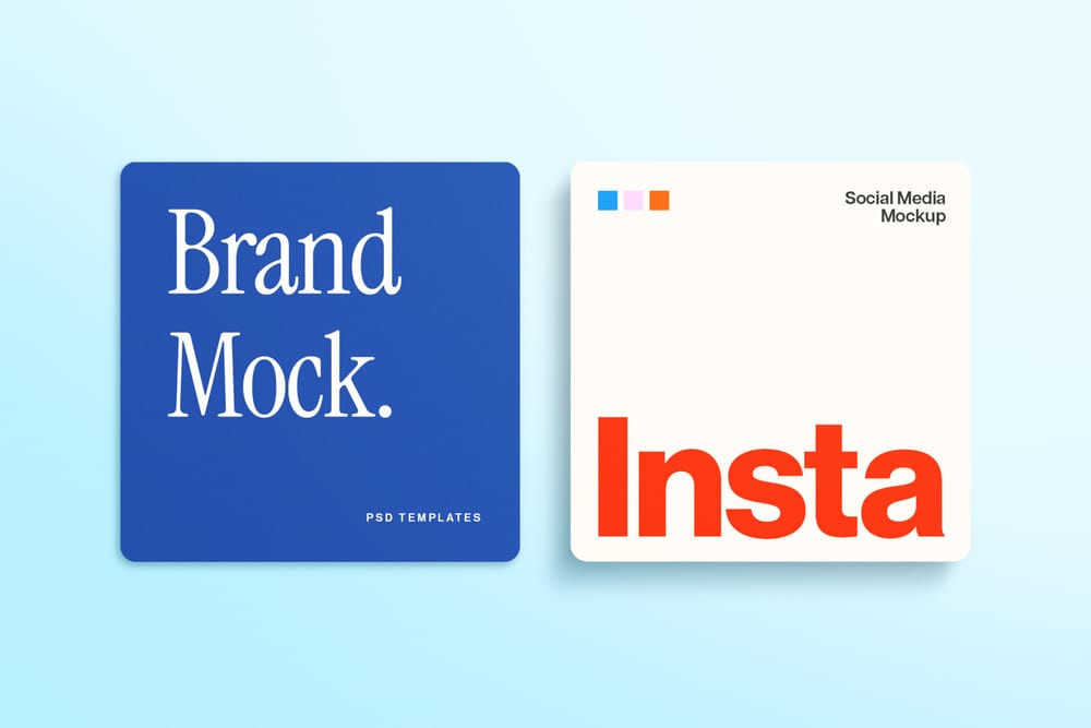 Two Post Brand Instagram Social Mockup