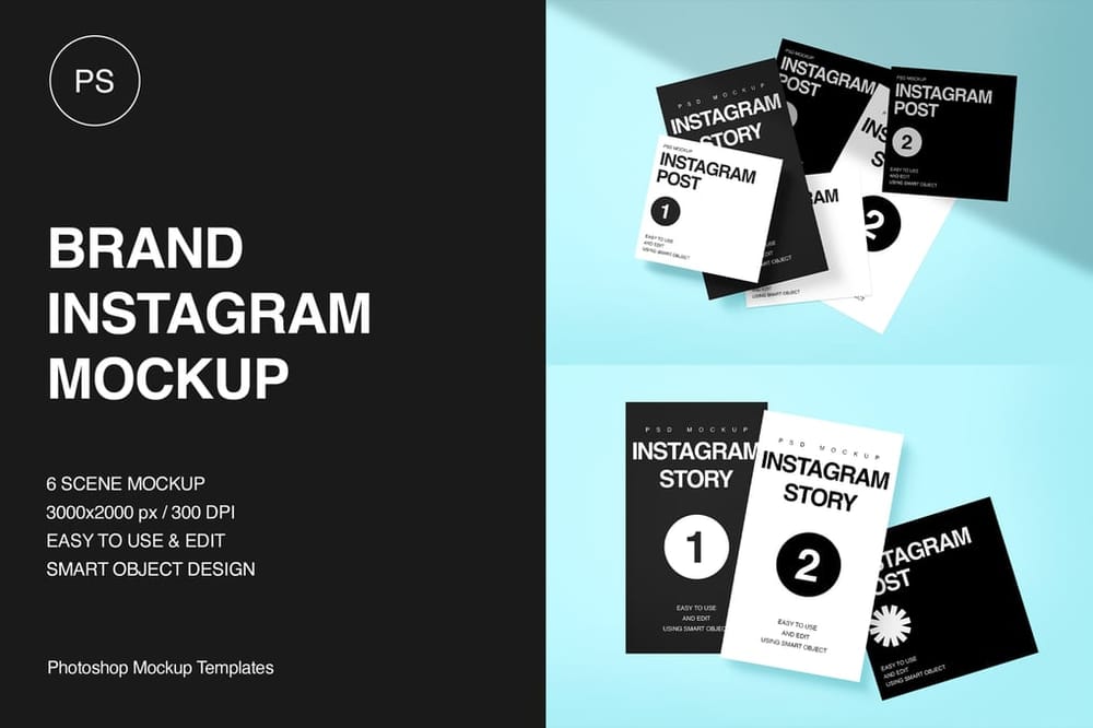 Brand Instagram Post & Story Mockup