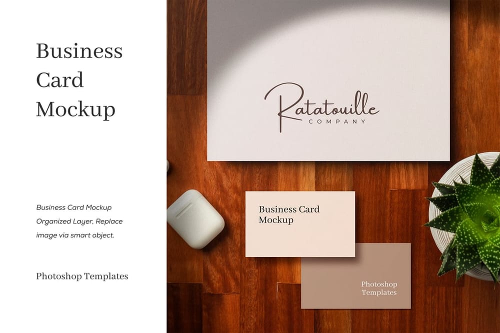 Business Card & Logo Mockup