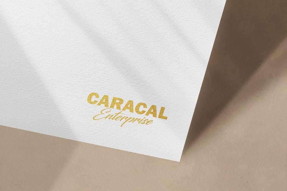 Caracal Logo Mockup