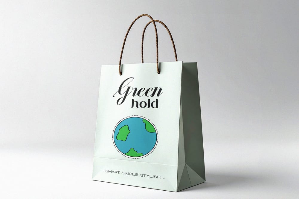 Eco Paper Bag Mockup
