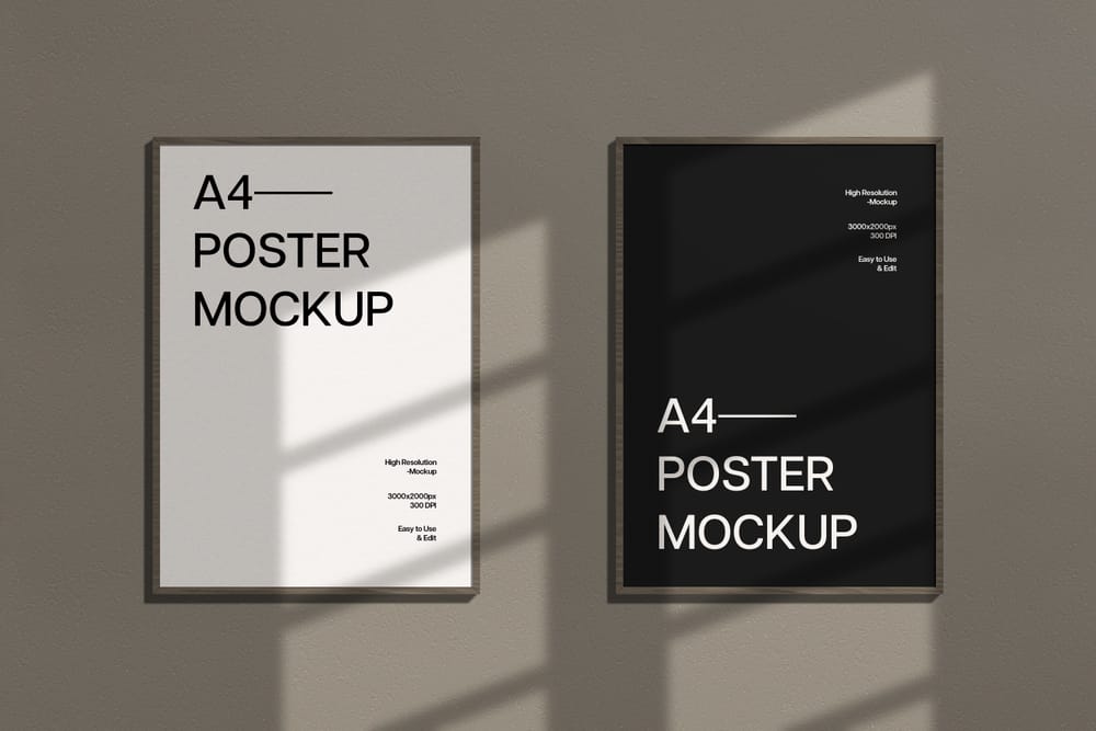 Authenthic Frame Poster Mockup