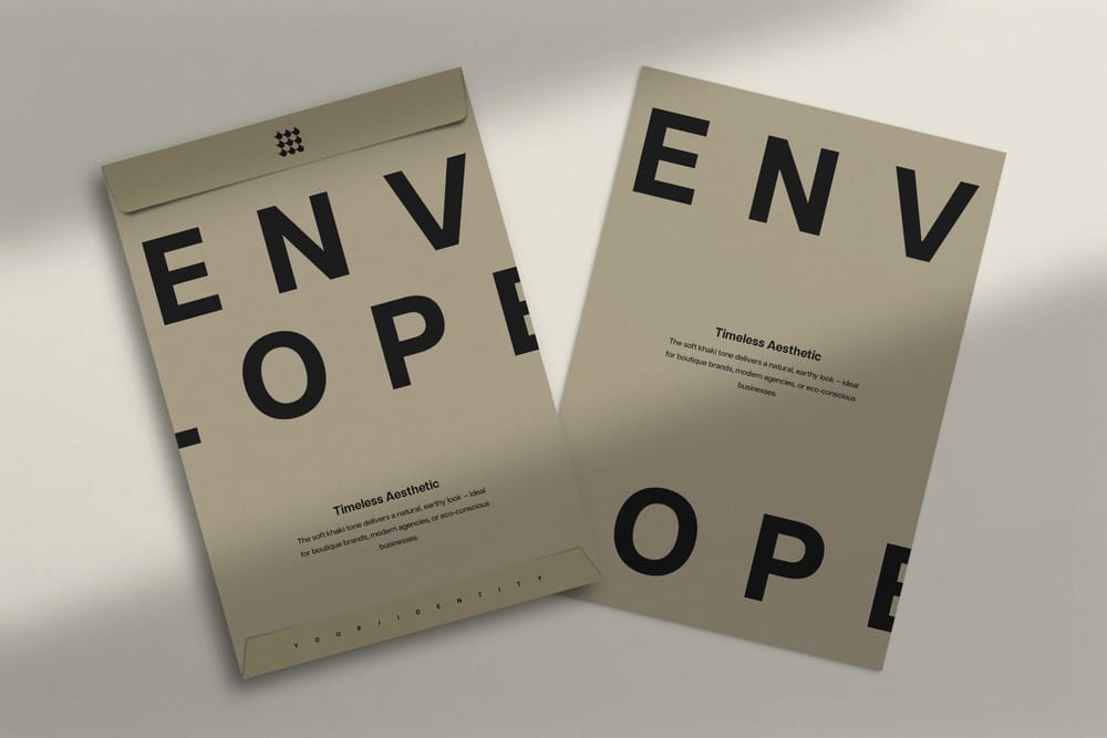 Minimalist Envelope Mockup