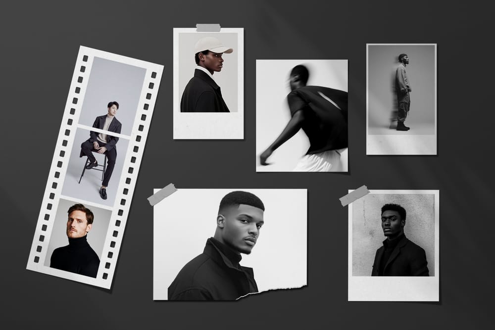 Photorealistic Moodboard Mockup