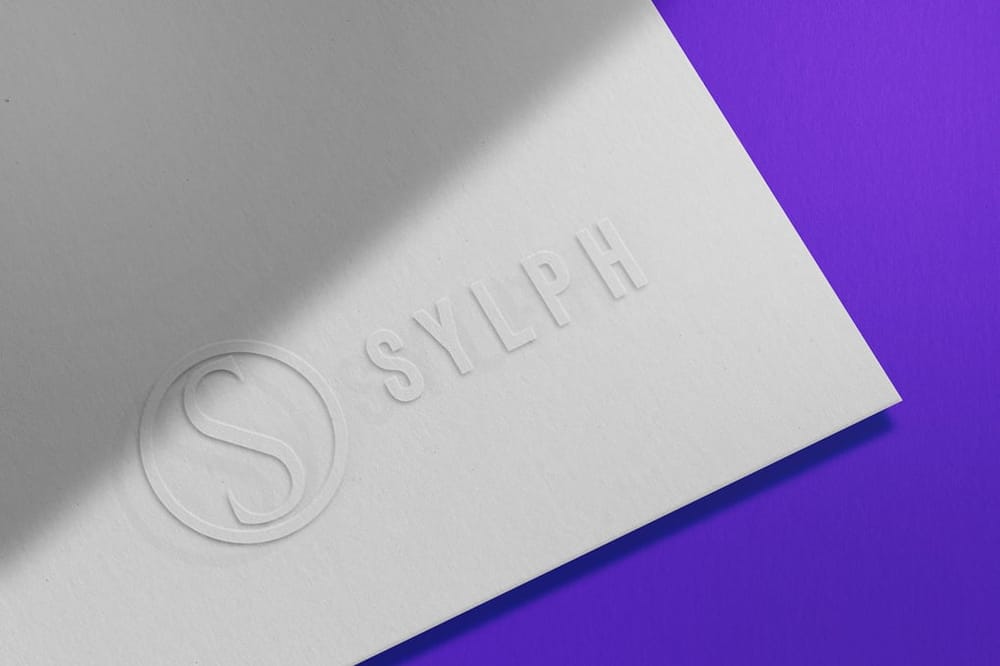 Emboss Sylph Logo Mockup