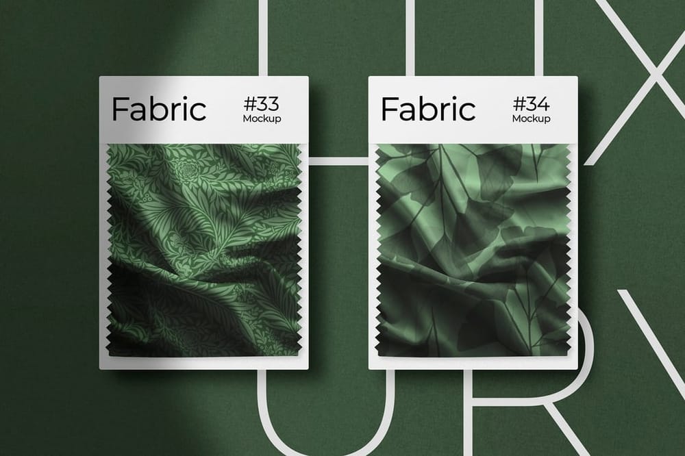Fabric Swatches Mockups