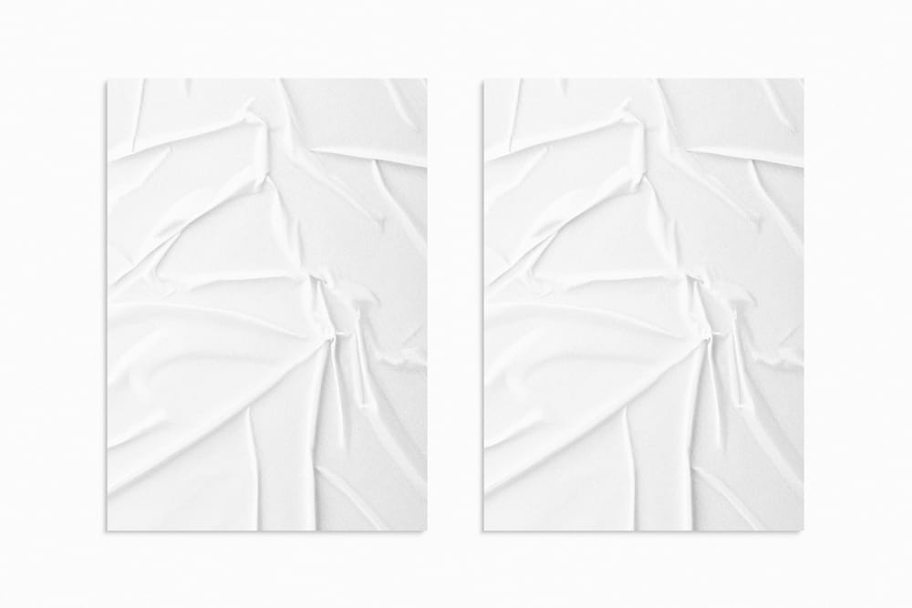 Glued Branding A4 Poster Mockup