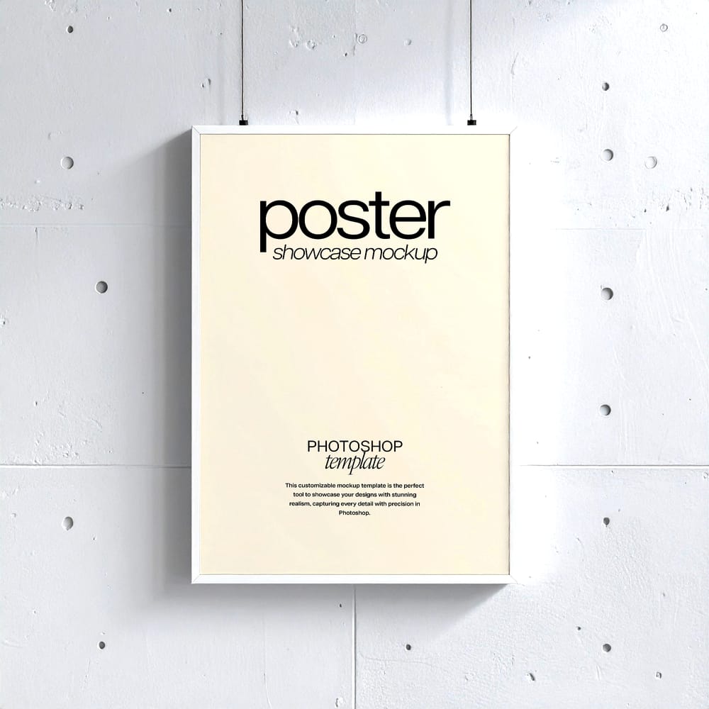 Hanging Frame Poster Mockup