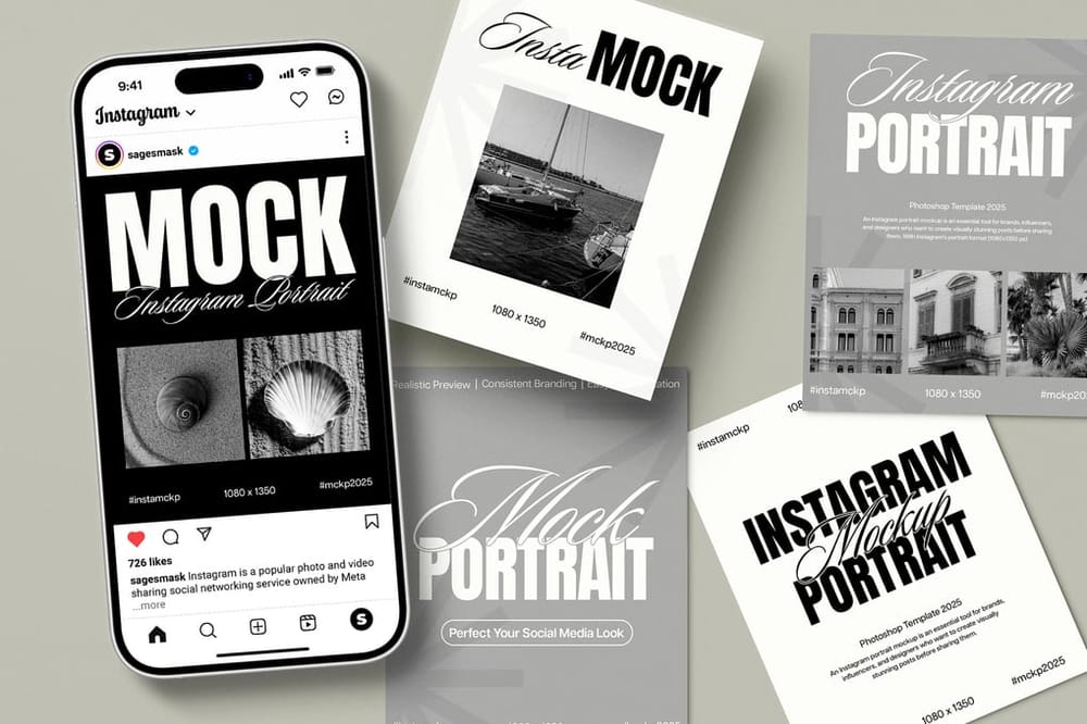Vintage Aesthetic Instagram Mockup