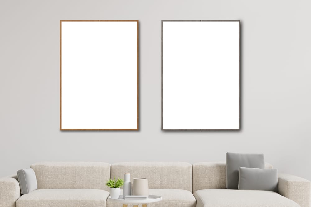 Interior Two Frame Poster Mockup