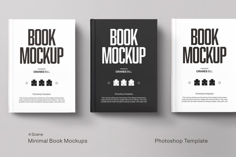 Minimal Book Mockups