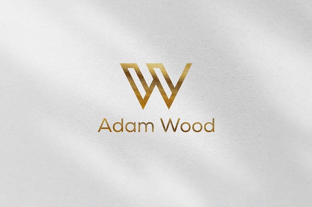 Minimal White Paper Logo Mockup