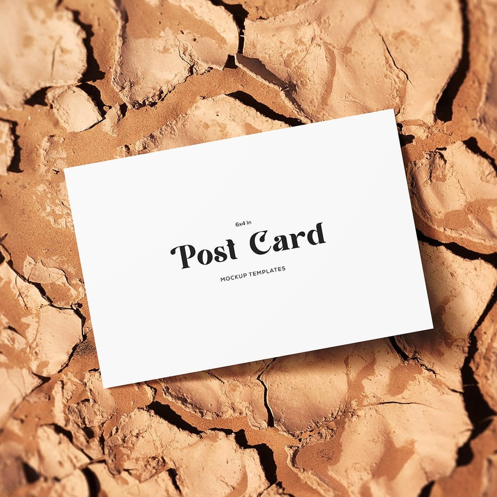 Minimal Postcard on Dry Ground