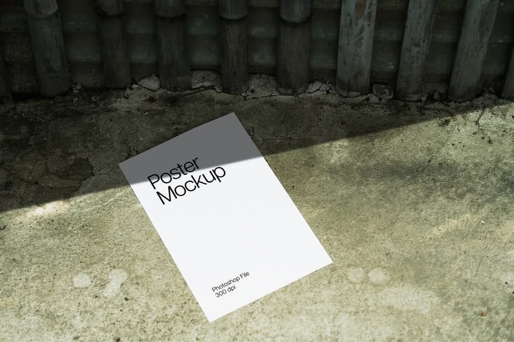 Real Shadow Poster Mockup