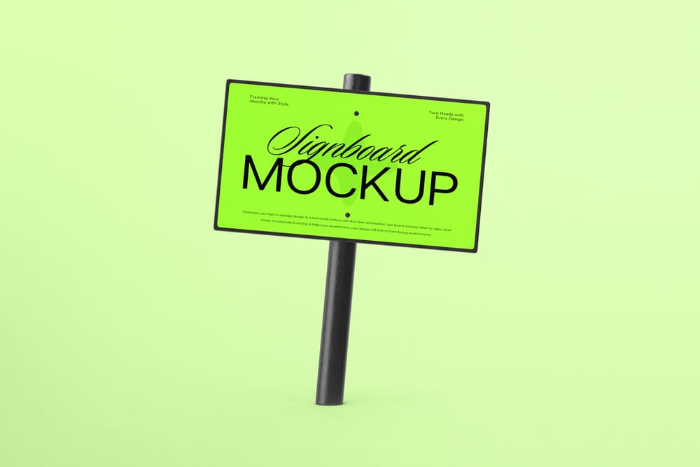 Minimal Signboard Mockup Set
