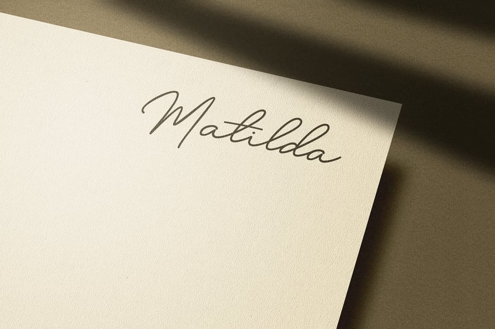 Matilda Logo Mockup