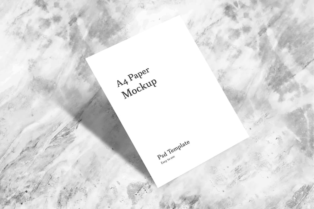 Paper Mockup Vertical