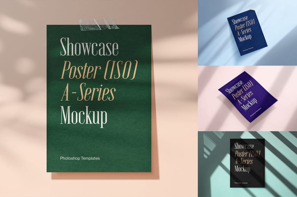 Poster Mockup With Tape