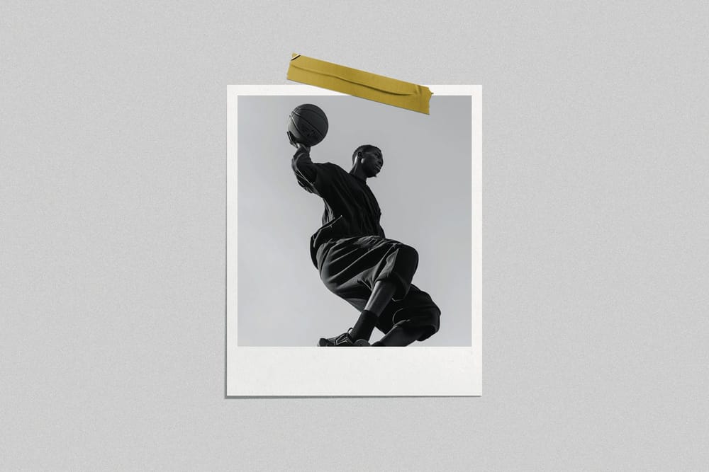 Realistic Polaroid Mockup with Tape