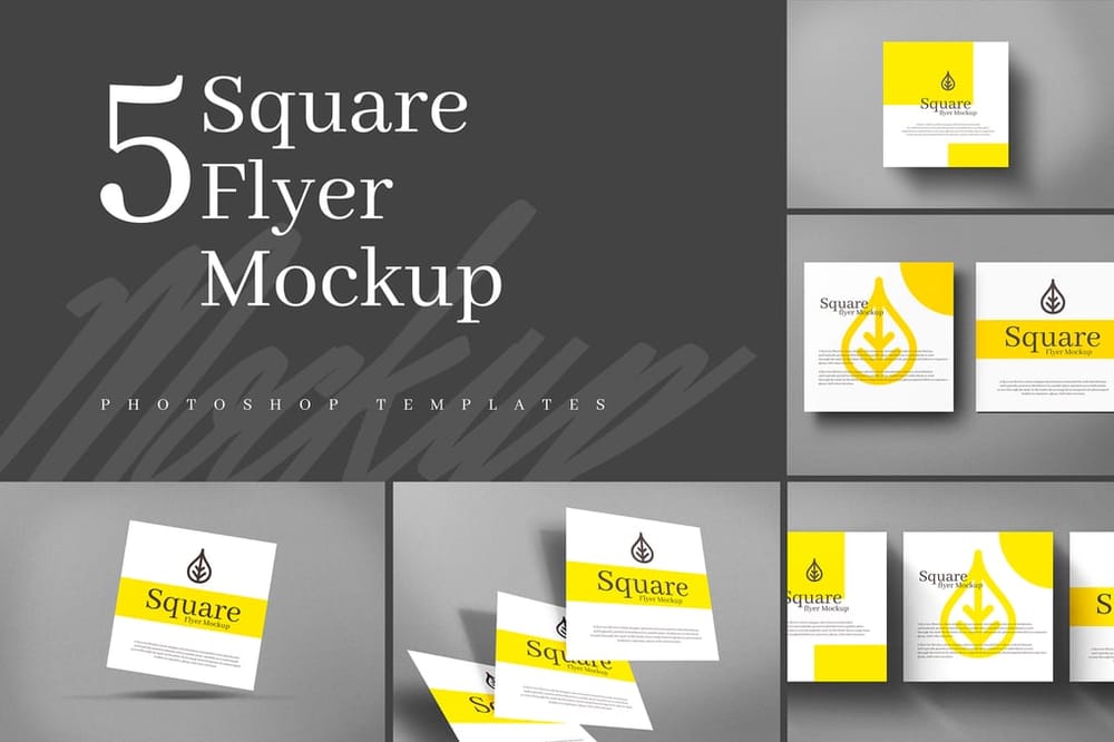 Square Flyer Mockups