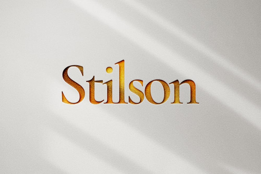 Stilson Gold Logo Mockup