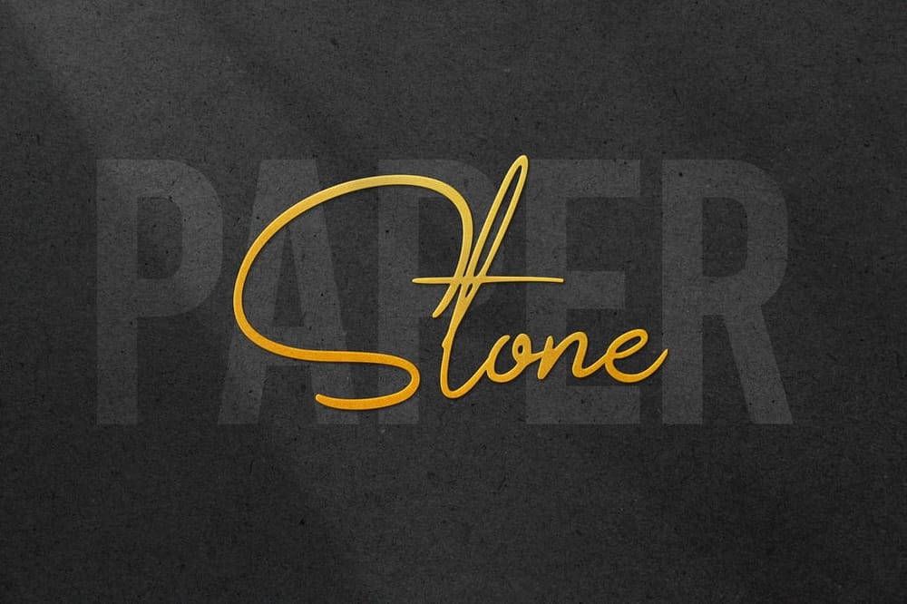 Stone Logo Mockup