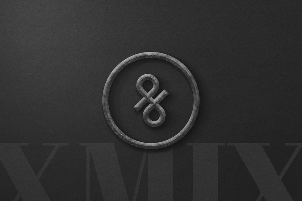 Textured Concrete Logo Mockup