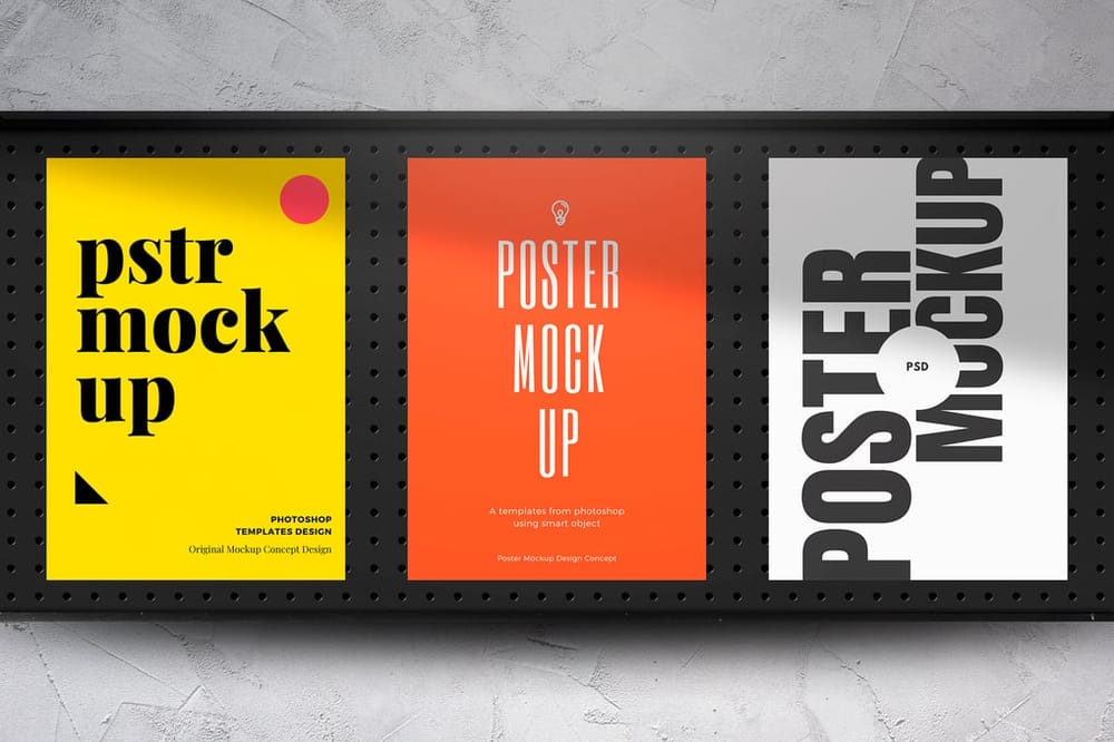 Three Poster Mockup