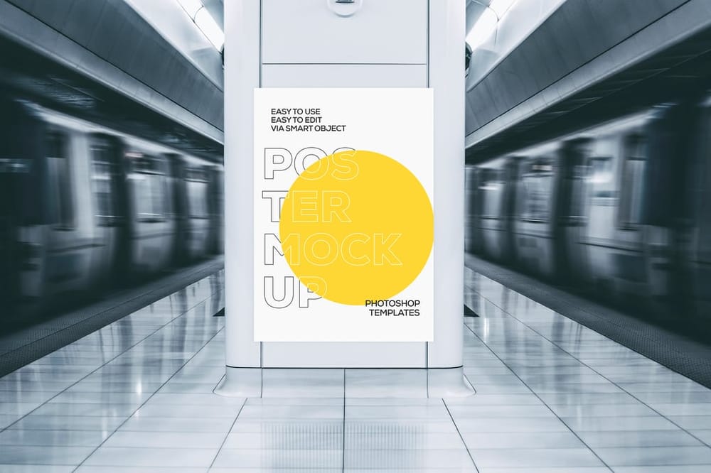 Underground Poster Mockup