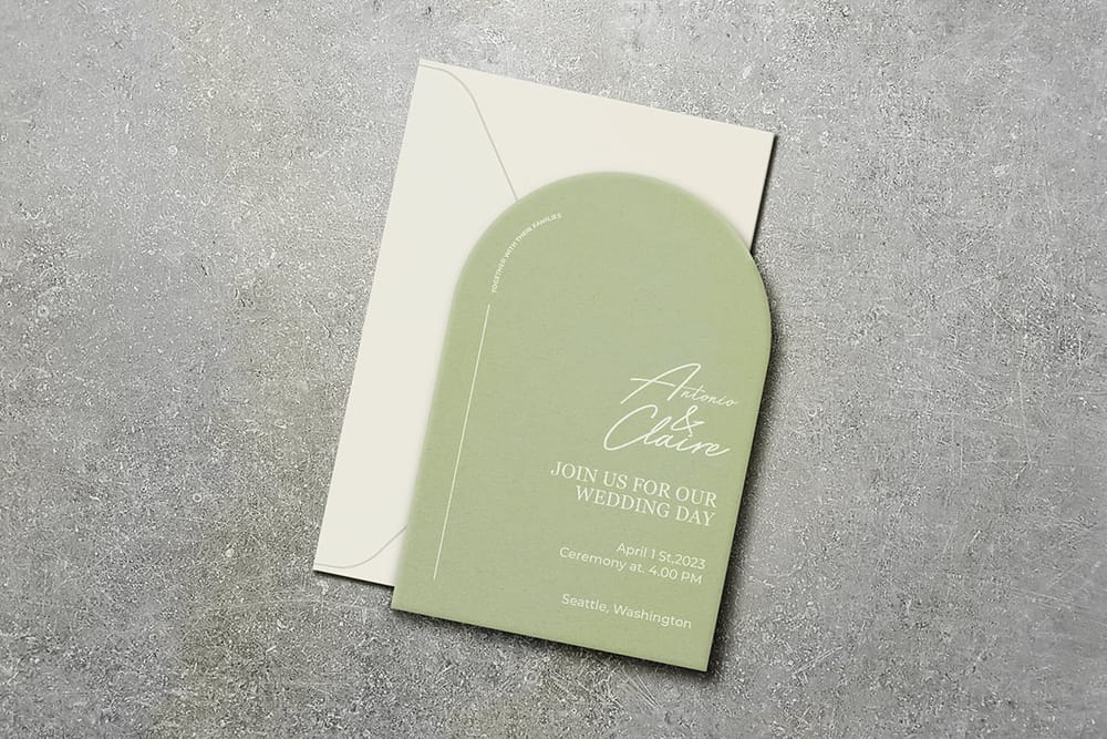 Wedding Invitation Mockup