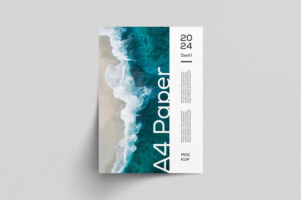 Vertical A4 Flyer Mockup for Branding Design