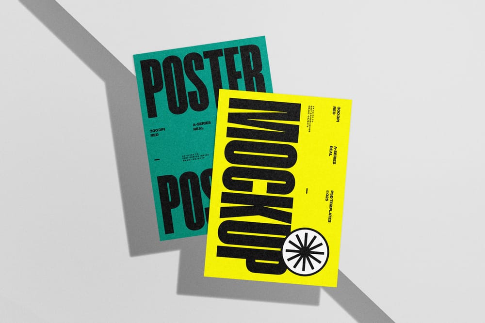 A4 Poster Mockup Set