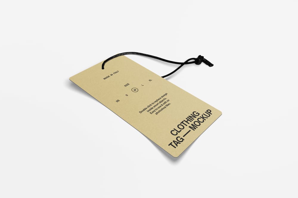 Clothing Tag Mockup
